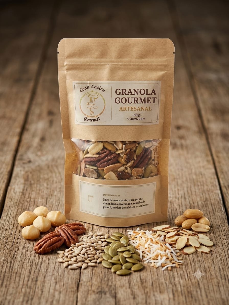Granola Artesanal de Semillas y Frutos Secos | 100% Natural y Tostada